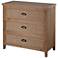Lalita - Three Drawer Wood Accent Chest with Woven Cane Drawer Fronts