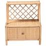 7_Lalo 21 1/2" Wide Natural Brown Rattan 1-Drawer Nightstand more views