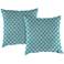 Lalo Oxford 18" Square Outdoor Toss Pillow Set of 2