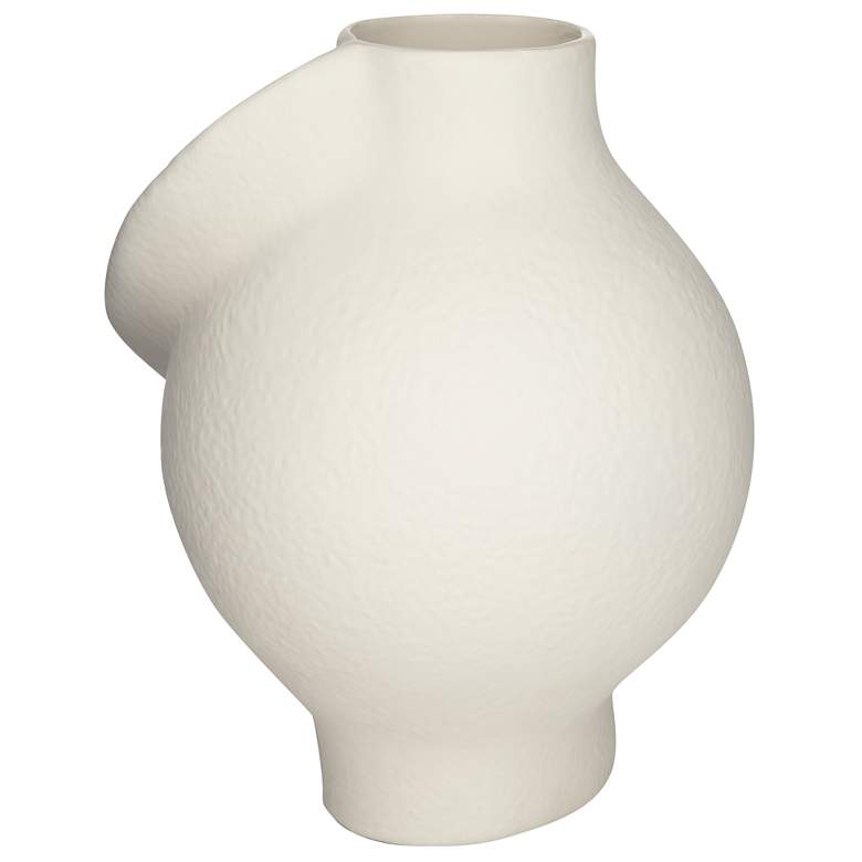 Image 5 Lalonde 16 1/4" High Matte Creamy Twist Decorative Vase more views