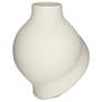 Lalonde 16 1/4" High Matte Creamy Twist Decorative Vase