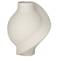 Lalonde 8 3/4" High Matte Creamy Twist Decorative Vase