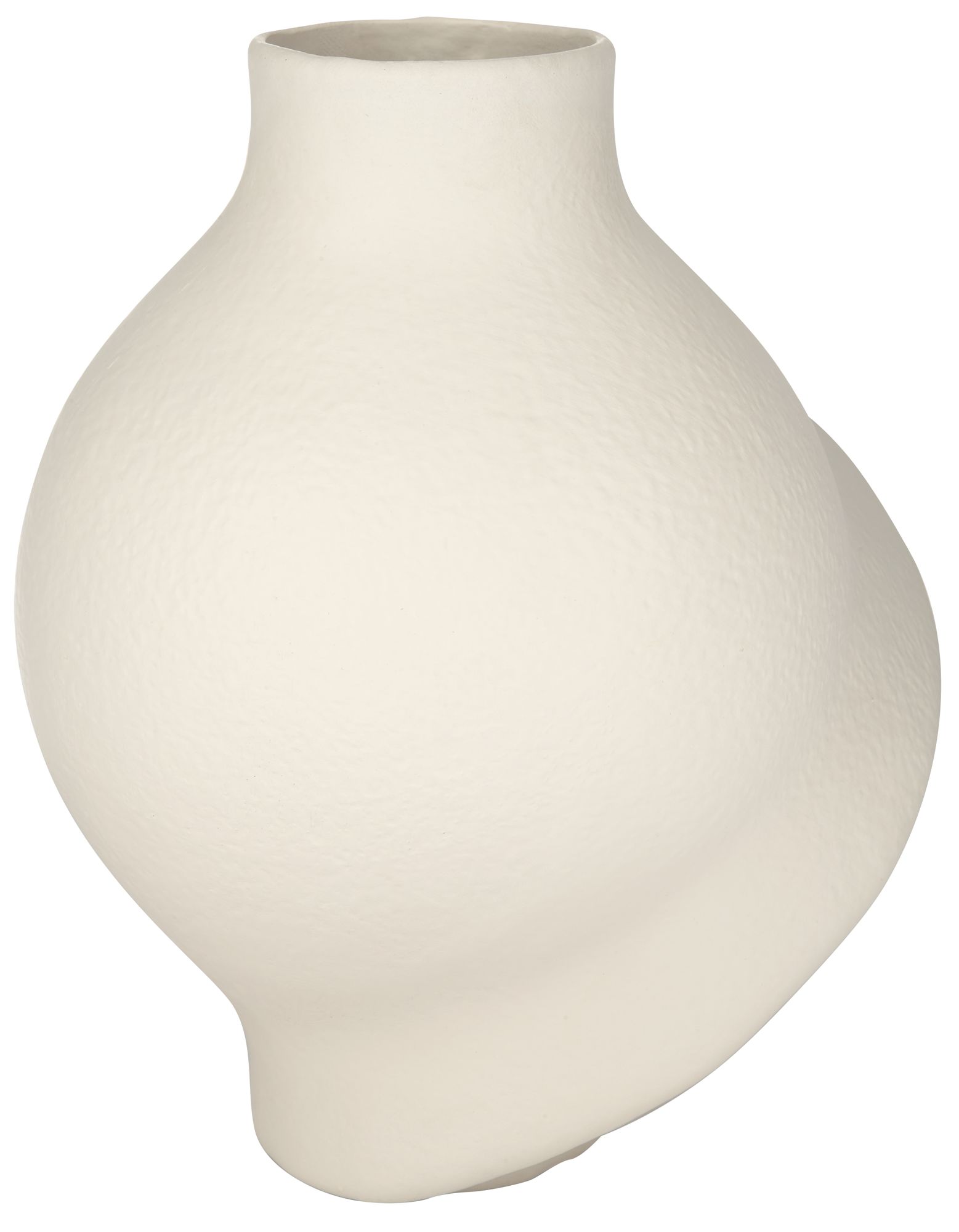 Lalonde 8 3/4" High Matte Creamy Twist Decorative Vase in scene