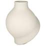 Lalonde 8 3/4" High Matte Creamy Twist Decorative Vase in scene