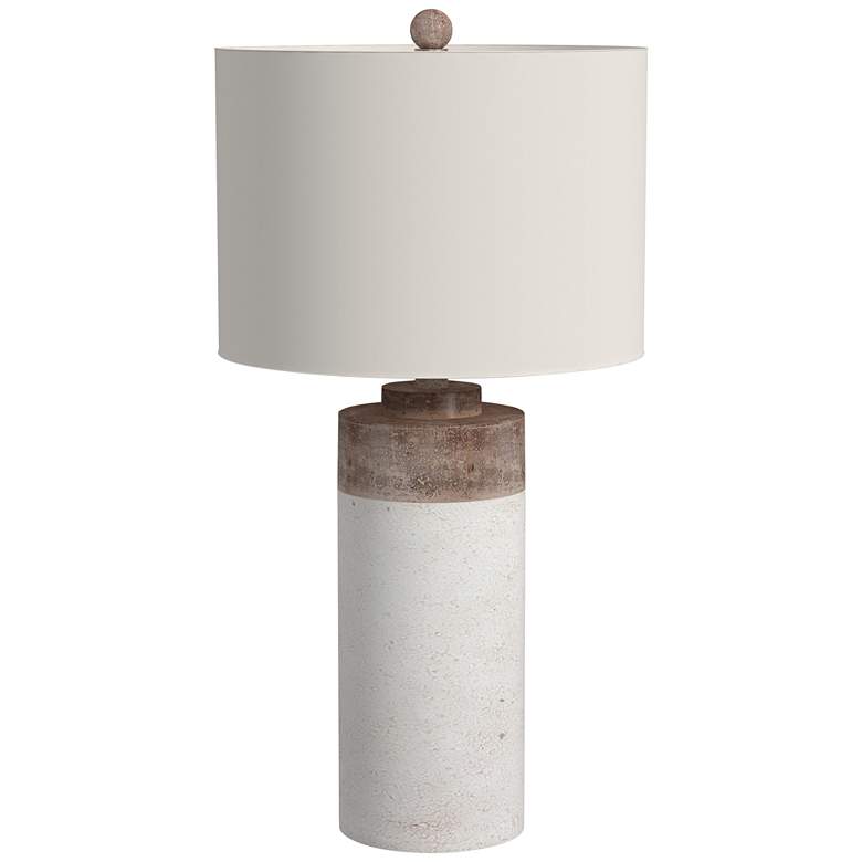 Image 2 Lamar White and Beige Table Lamp