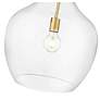 5_Lamara 15" Wide Vintage Brass and Clear Glass Pendant Light more views