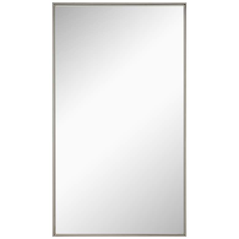 Image 1 Lambeaux Polished Nickel 24 inch x 42 inch Rectangular Wall Mirror