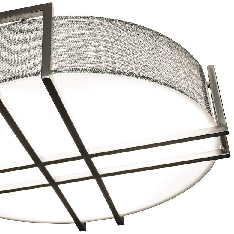 Image 3 Lambert 20 1/4" Wide Satin Nickel LED Ceiling Light more views