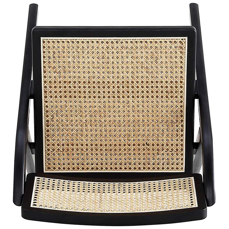 Image 5 Lambinet Black Wood and Cane Folding Dining Chairs Set of 4 more views