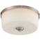 Lamina 14" Wide Brushed Nickel Drum Ceiling Light