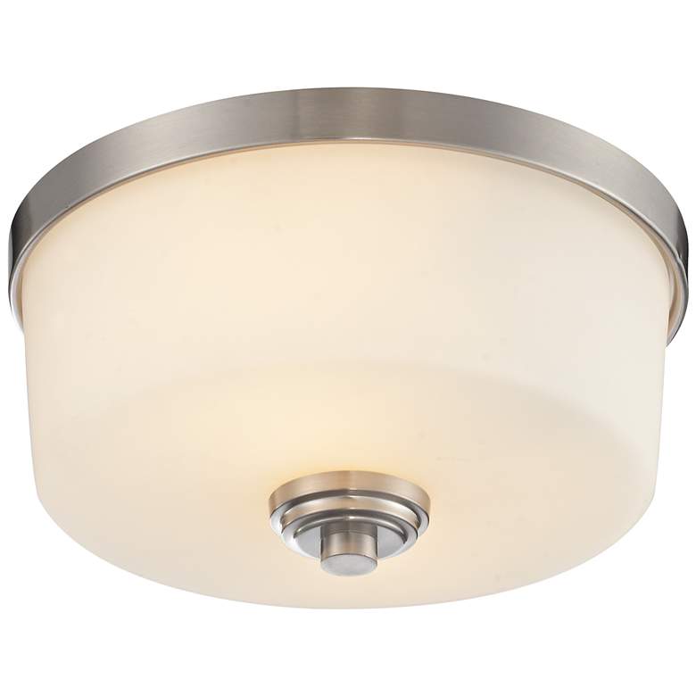 Image 1 Lamina by Z-Lite Brushed Nickel 2 Light Flush Mount