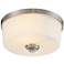 Lamina by Z-Lite Brushed Nickel 2 Light Flush Mount