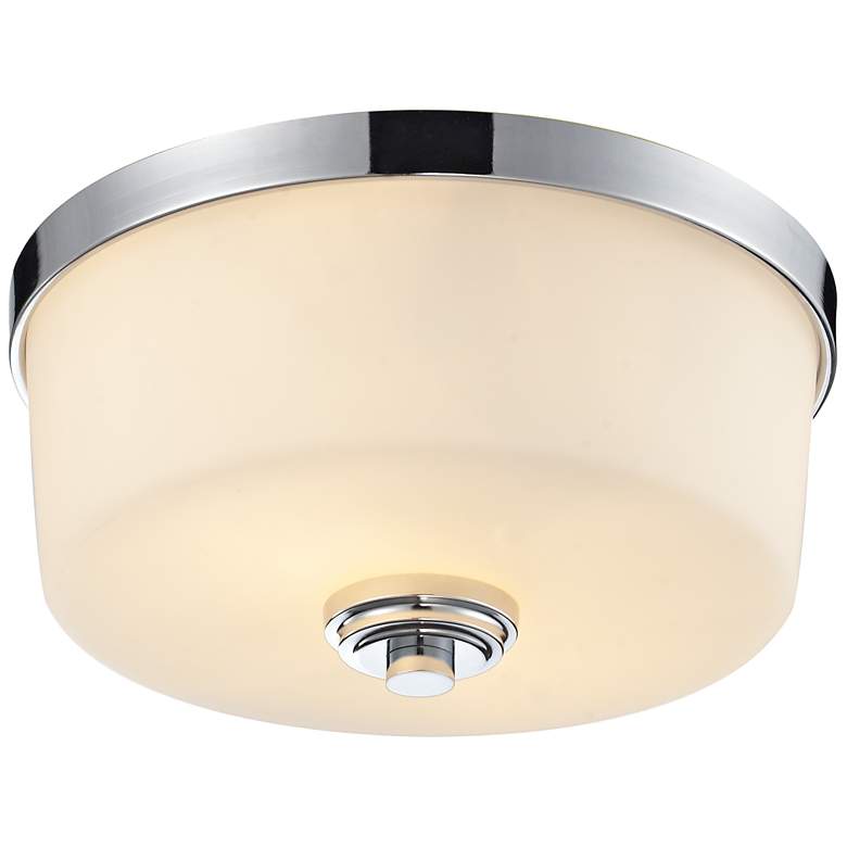 Image 1 Lamina by Z-Lite Chrome 2 Light Flush Mount