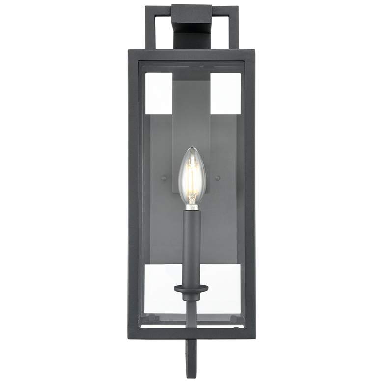 Image 1 Lamont 18" High Textured Black Outdoor Wall Light