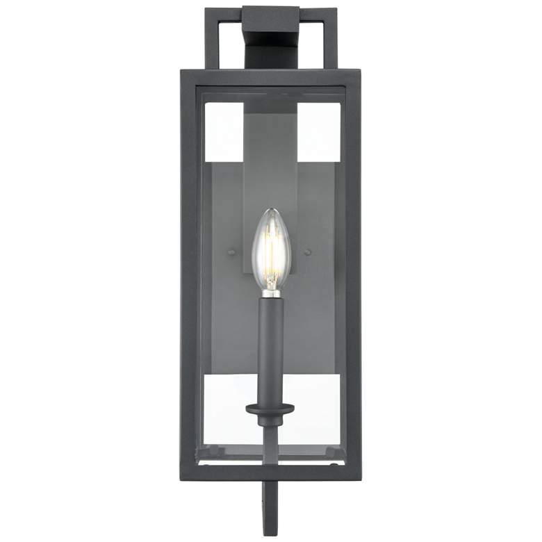 Image 2 Lamont 18" High Textured Black Outdoor Wall Light more views