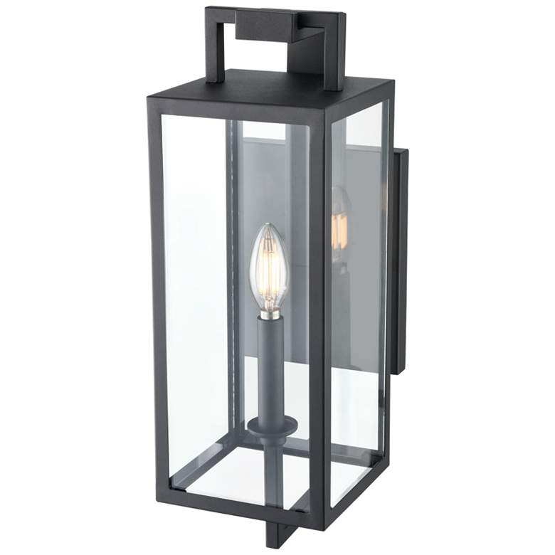 Image 4 Lamont 18" High Textured Black Outdoor Wall Light more views