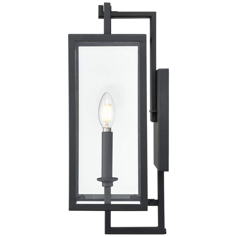 Image 5 Lamont 18" High Textured Black Outdoor Wall Light more views