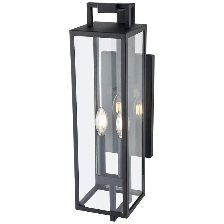 Image 3 Lamont 24" High Textured Black 2-Light Outdoor Wall Light more views