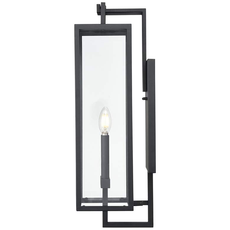 Image 4 Lamont 24" High Textured Black 2-Light Outdoor Wall Light more views
