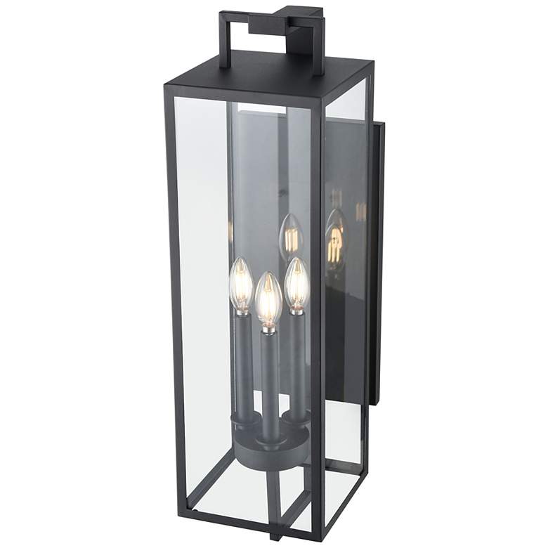 Image 3 Lamont 28 1/2"H Textured Black 3-Light Outdoor Wall Light more views