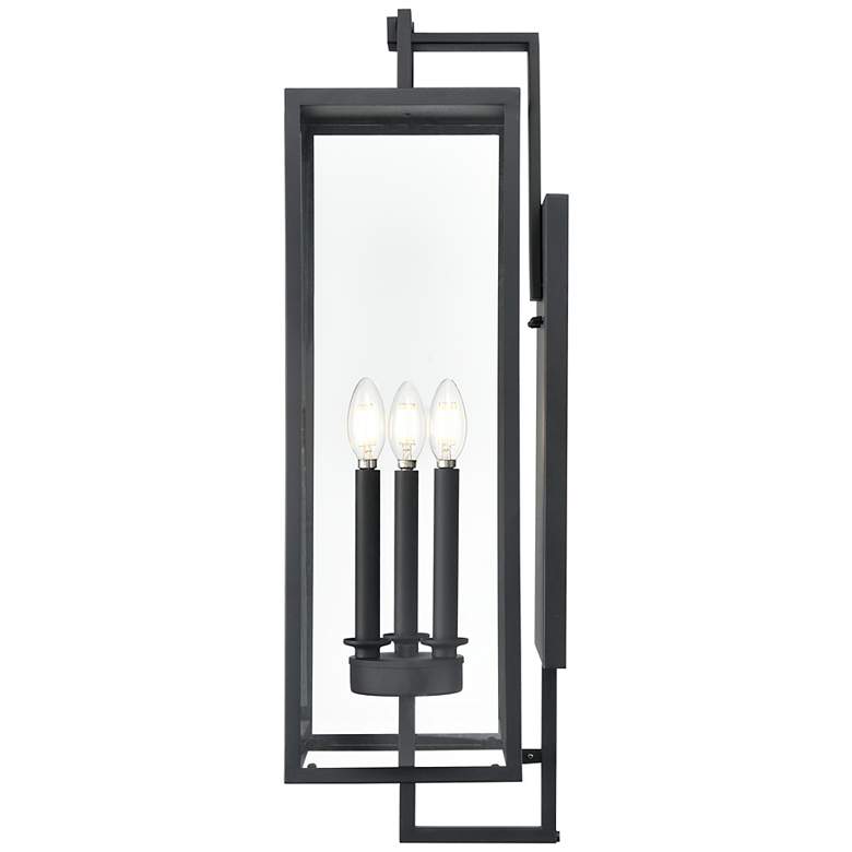 Image 4 Lamont 28 1/2"H Textured Black 3-Light Outdoor Wall Light more views