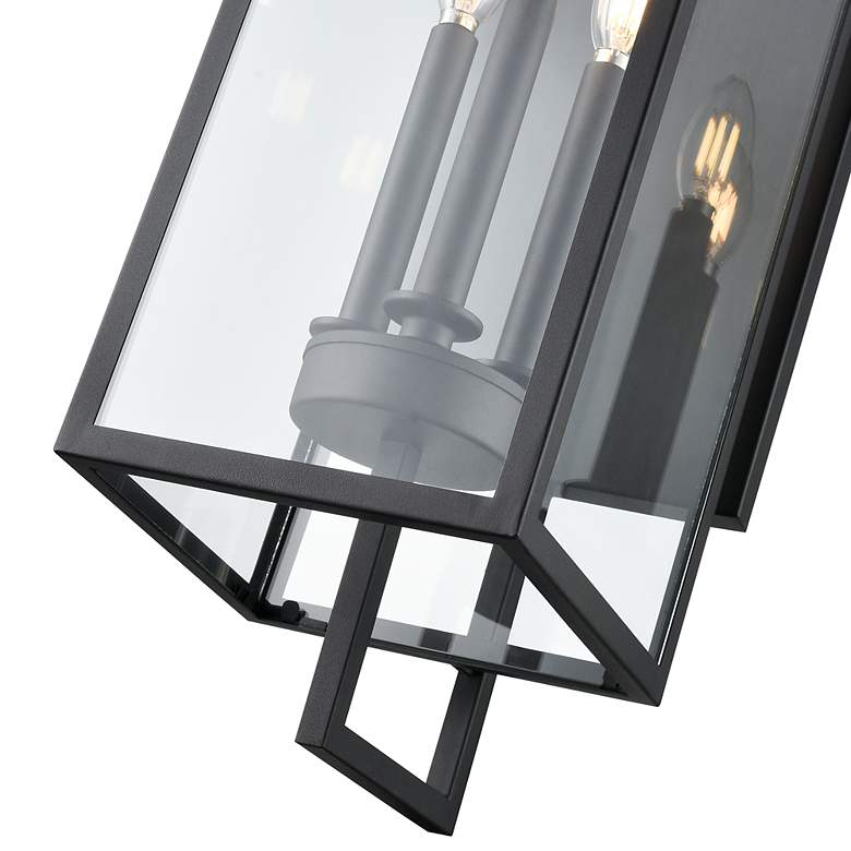 Image 5 Lamont 28 1/2"H Textured Black 3-Light Outdoor Wall Light more views