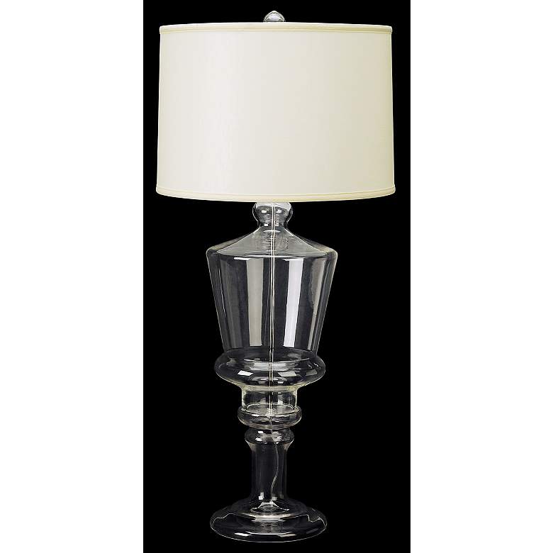 Image 1 Lamp Works Extra Large Clear Glass Urn Table Lamp