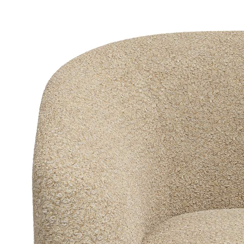 Image 2 Lana Dolly Toast Fabric Swivel Accent Chair more views