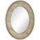 Lana Light Gray and Beige Wood 29" Round Wall Mirror