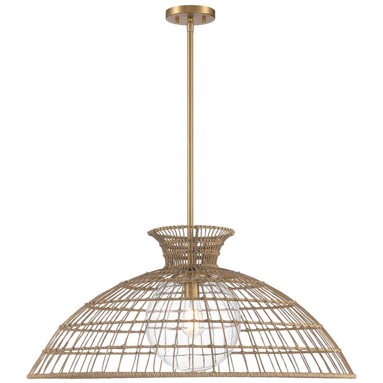 Image 1 Lanai 1-Light Pendant in Warm Brass