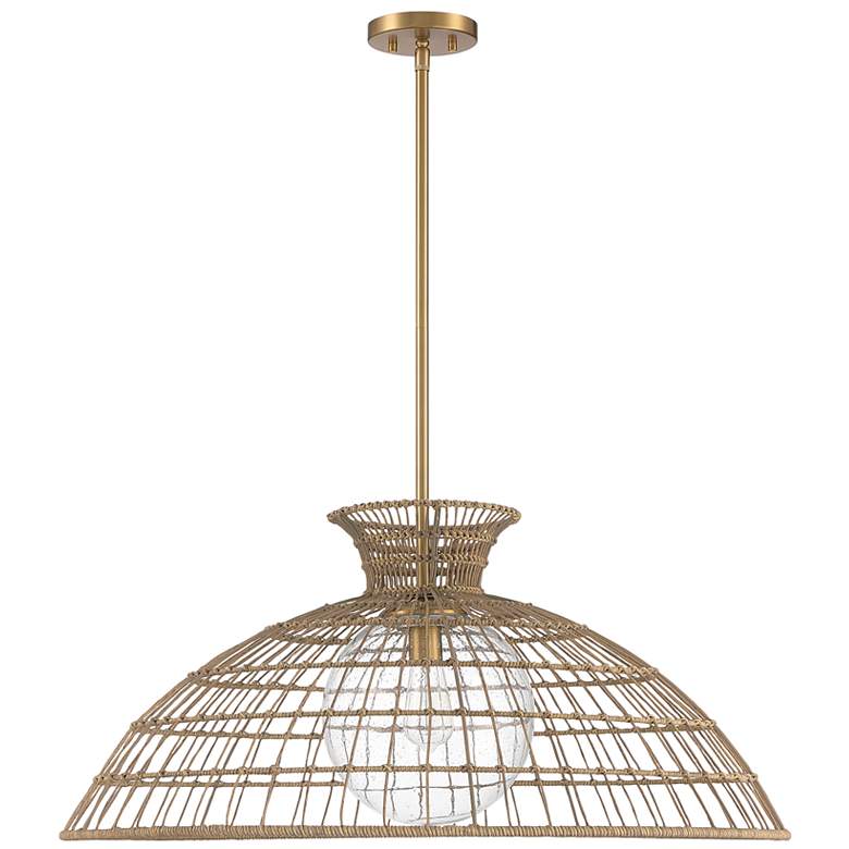 Image 2 Lanai 1-Light Pendant in Warm Brass more views