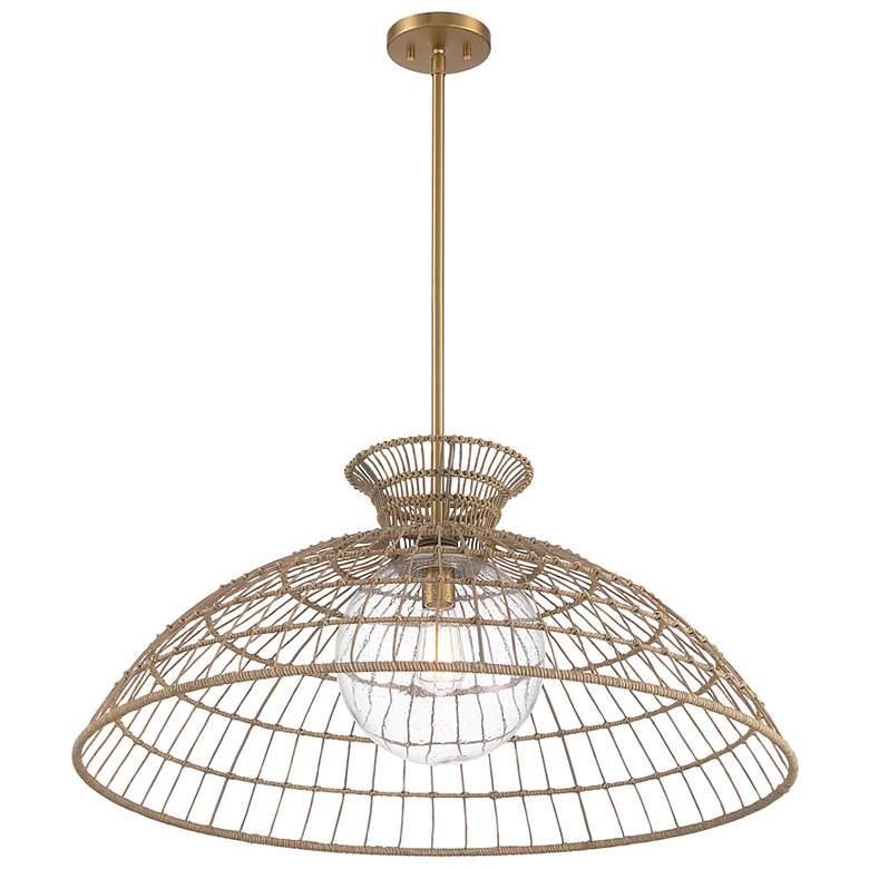 Image 4 Lanai 1-Light Pendant in Warm Brass more views