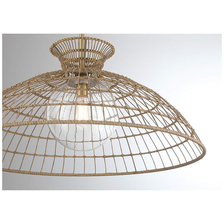 Image 5 Lanai 1-Light Pendant in Warm Brass more views