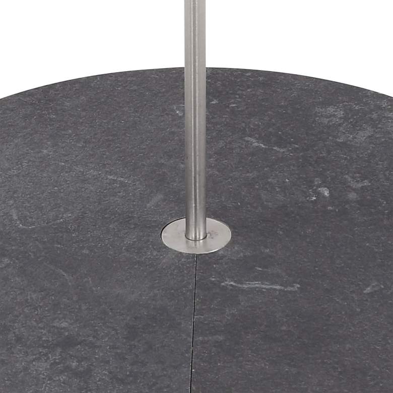 Image 2 Lanai 11 1/2" Wide Round Slate Gray Outdoor Torch Light Base more views