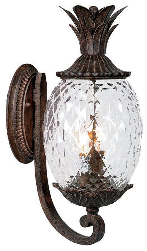 Lanai 18" High Black Coral 2-Light Outdoor Wall Light