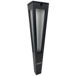 Lanai 20&quot; High Space Gray Aluminum LED Solar Torch Light