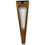 Lanai 20" High Teak Wood LED Solar Outdoor Torch Light