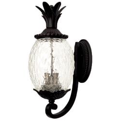Lanai 21 3/4" High Matte Black 3-Light Outdoor Wall Light