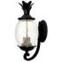 Lanai 21 3/4" High Matte Black 3-Light Outdoor Wall Light
