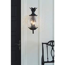 Image5 of Lanai 21 3/4" High Matte Black 3-Light Outdoor Wall Light more views