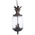 Lanai 21" High Black Coral 3-Light Outdoor Hanging Light