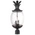 Lanai 22 1/4" High Matte Black 3-Light Outdoor Post Light