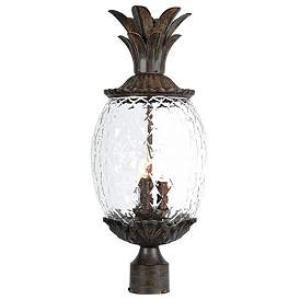 Image1 of Lanai 3-Light Black Coral Post Mount Light