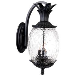 Lanai 3-Light Matte Black Wall Light
