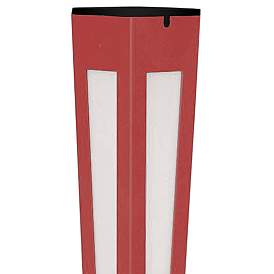 Image2 of Lanai 46 1/2" High Red Aluminum LED Solar Torch Light more views