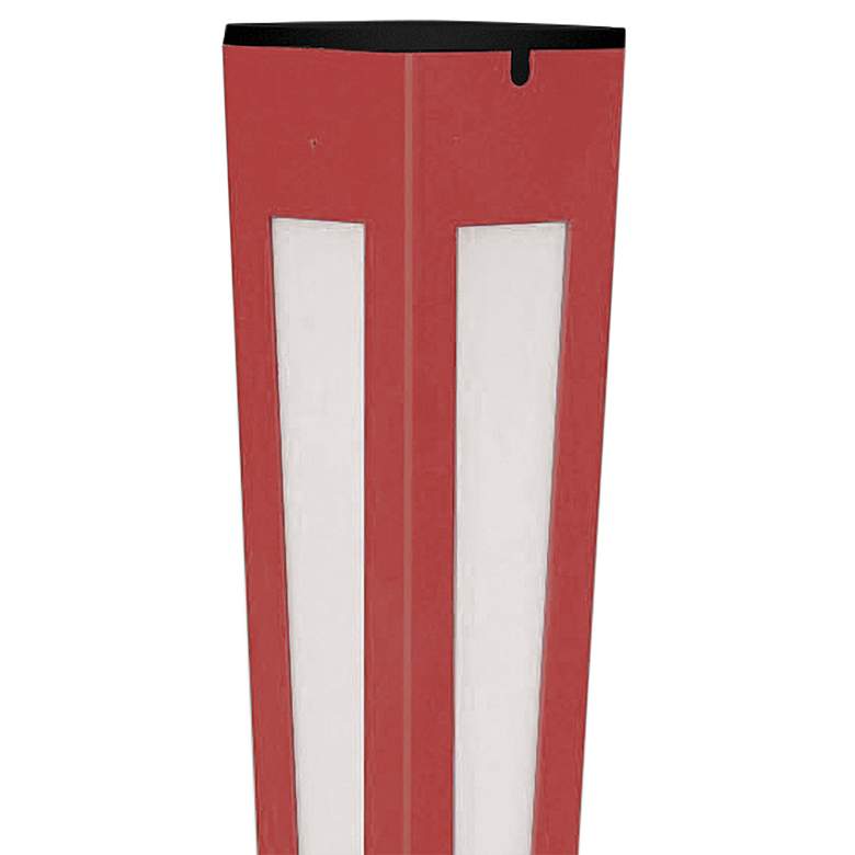Image 2 Lanai 46 1/2" High Red Aluminum LED Solar Torch Light more views