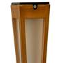Lanai 46 1/2" High Teak Wood LED Solar Outdoor Torch Light
