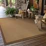 Lanai 525D7 5&#39;3"x7&#39;6" Beige and Brown Outdoor Area Rug