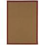 Lanai 525O8 5&#39;3"x7&#39;6" Beige and Red Outdoor Area Rug
