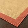 Lanai 525O8 5&#39;3"x7&#39;6" Beige and Red Outdoor Area Rug
